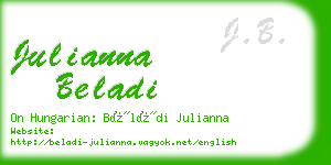 julianna beladi business card